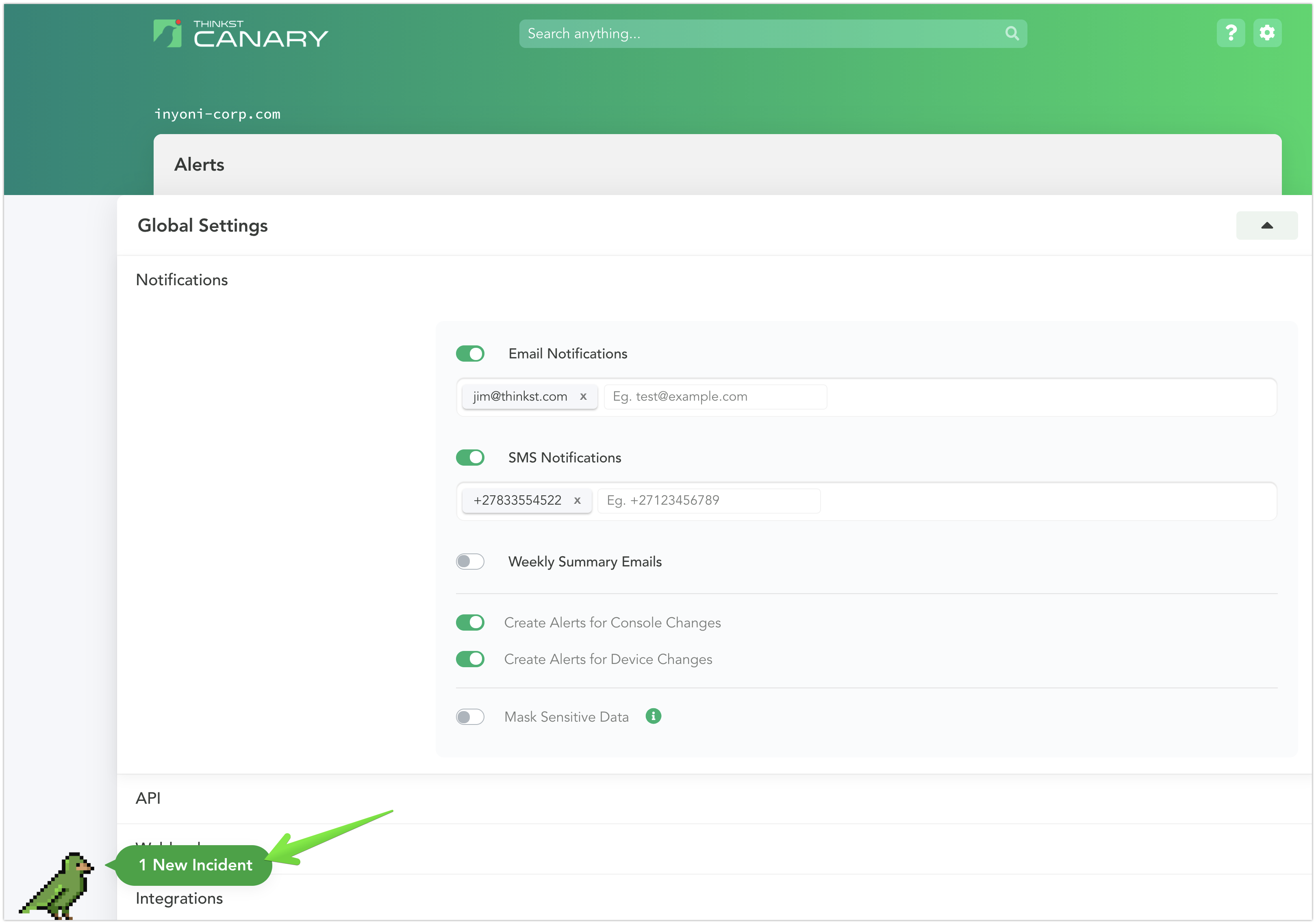 How do I configure Console and Device change control notifications ...